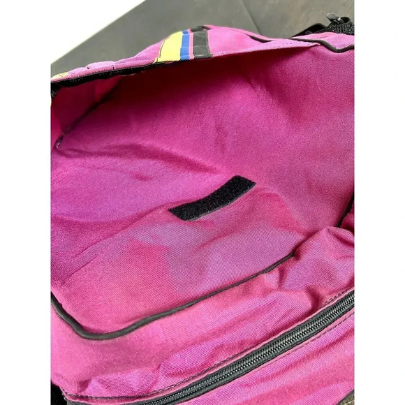 Vintage 80’s Hot Pink Teal Coleman Insulated Zip Cooler With Pockets And Strap - Picture 11 of 14